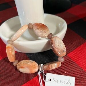 Iris & Lily Women's Genuine Agate Gemstones #JW1